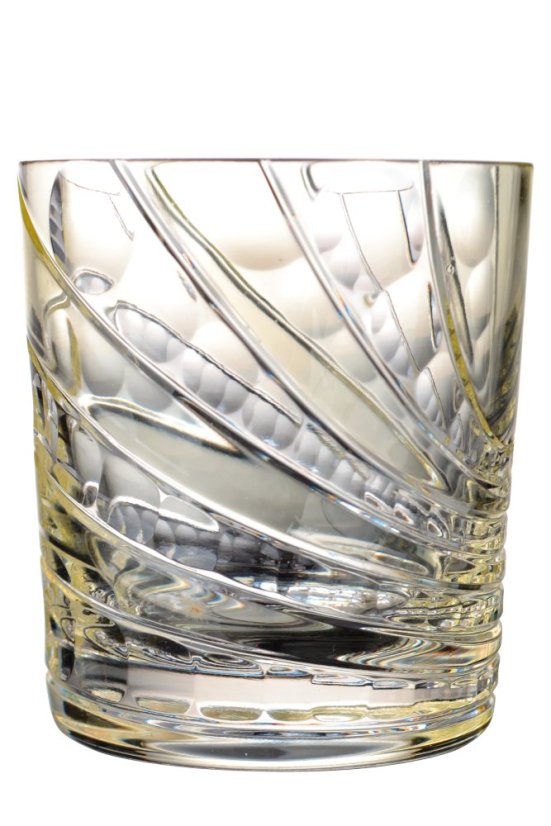 Barevné broušené sklenice na nealko 250 ml, Glamour Crystal, 2 ks