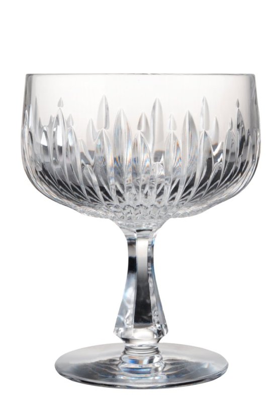 Luxusní sada broušených sklenic na šampaňské Glamour Crystal, 200 ml