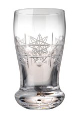 Broušená sklenice 320 ml, Glamour Crystal, 6 ks