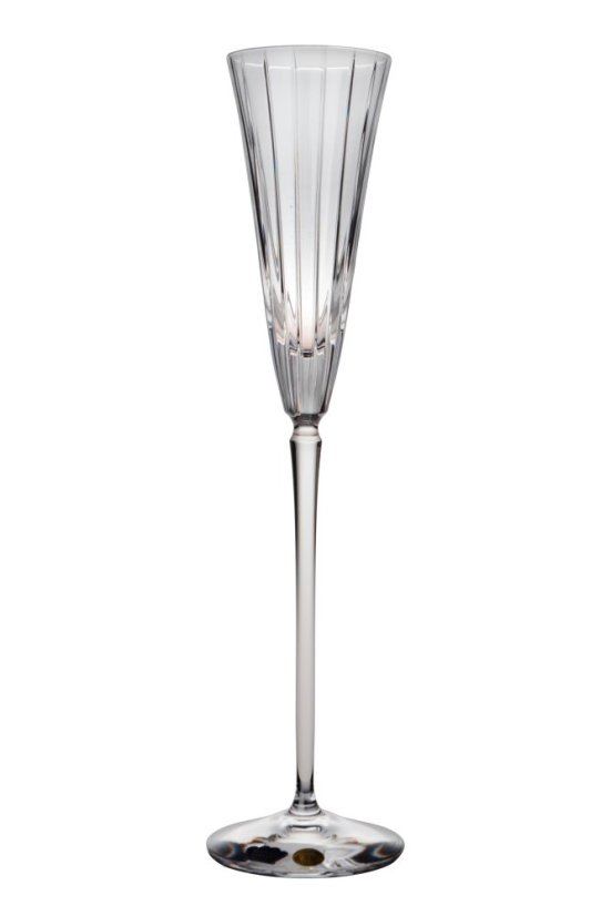 Broušená sklenice s pruhy 160 ml, Glamour Crystal, 1 ks