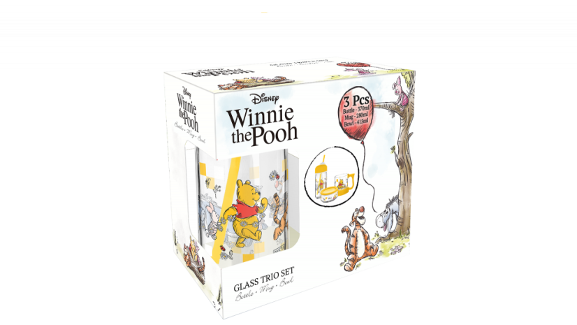 Dětský svačinový set, Medvídek Pú, Disney, 3ks