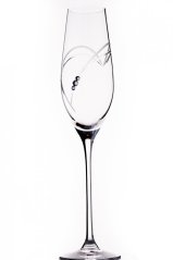 Sklenice na šampaňské, Swarovski, 2ks, 210ml