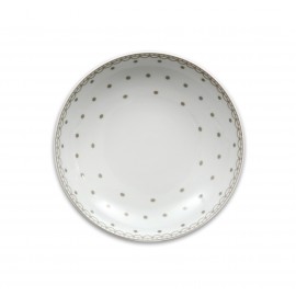 Porcelánový talíř hluboký, Thun, Tom, Šedé puntíky