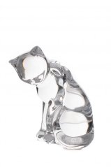 Figurka Kočka, Crystal Bohemia, 9 cm