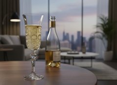 Broušené sklenice na šampaňské, Royal Crystal, 150 ml, 6 ks