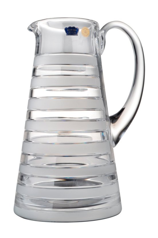 Broušený džbán s pruhy 1300 ml, Glamour Crystal, 1 ks