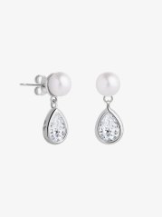 Pure Pearl – stříbrné náušnice s pravou říční perlou od Preciosy