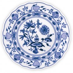 Porcelánový dezertní talíř praporový, Cibulák, Český porcelán Dubí, 19 cm