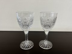 Broušená sklenice na víno, Glamour Crystal, 2 ks