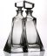 Sklenené fľaše na whisky, Crystalite Bohemia, LOVERS, 500 ml, 1+1