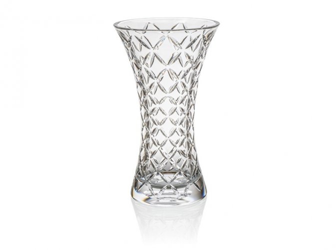 Křišťálová váza X, CARIS, Gold Crystal, 35,5 cm