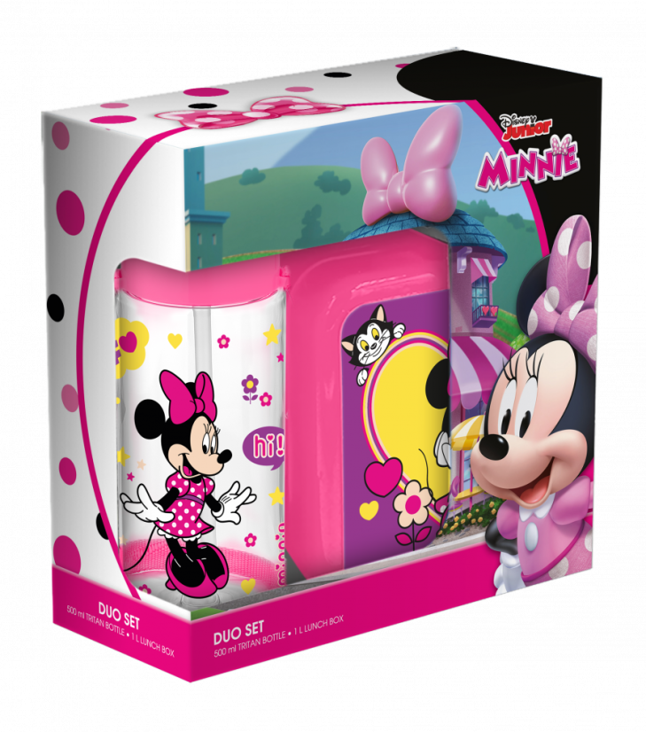 Dětský svačinový set, Minnie, Disney, 2ks Dětský svačinový set, Minnie, Disney, 2ks