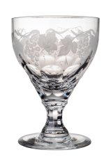 Brúsený pohár s motívmi viniča 420 ml, Glamour Crystal, 2 ks