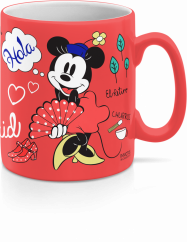 Keramický hrnek, Micky Mouse, Disney, červený 320 ml