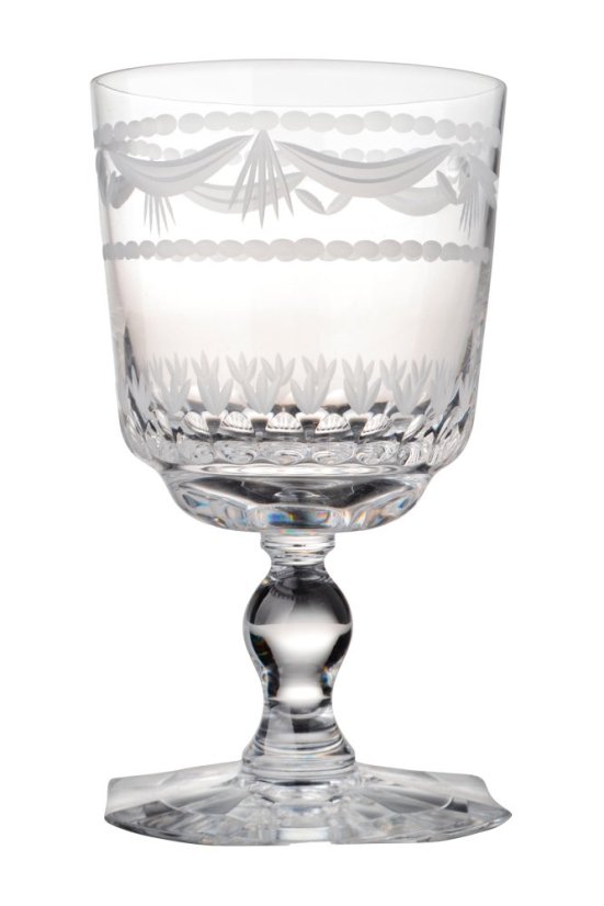 Brúsený pohár na víno 220 ml, Glamour Crystal, 6 ks