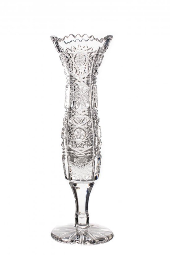 Broušená váza, Royal Crystal, 15,5 cm