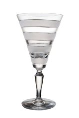 Broušená sklenice s pruhy 240 ml, Glamour Crystal, 2 ks