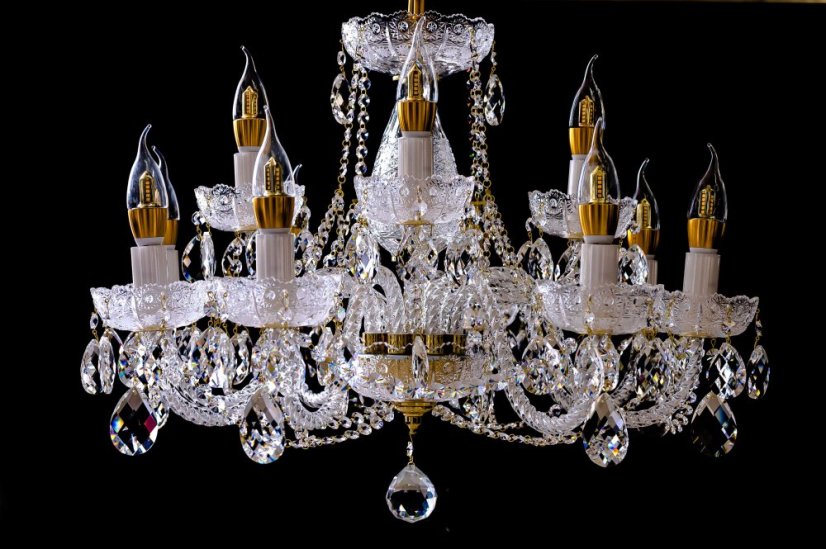 Krištáľový luster, Royal Crystal,  8+4 žiarovky