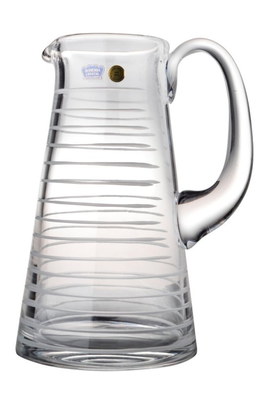 Broušený džbán s pruhy 1300 ml, Glamour Crystal, 1 ks