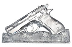 Exkluzivní broušená křišťálová pistole se stojánkem | Royal Crystal Exkluzivní broušená křišťálová pistole se stojánkem | Royal Crystal