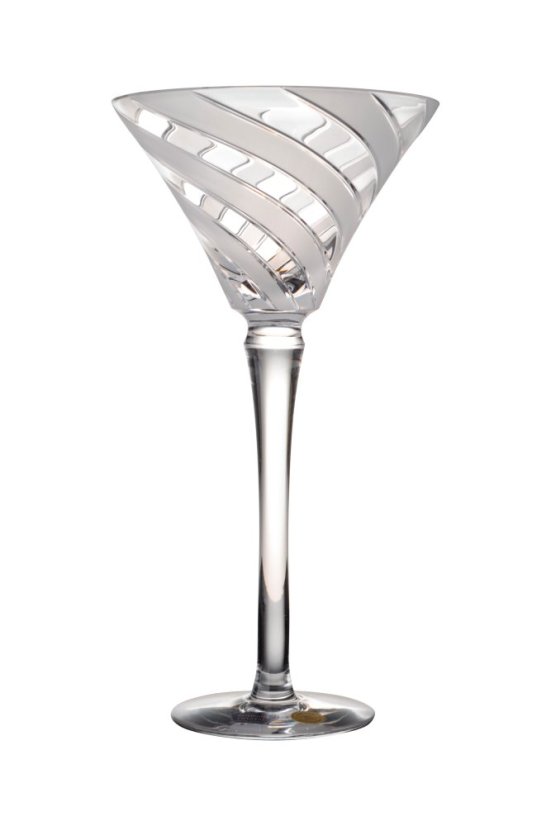 Vysoká broušená sklenice s pruhy 200 ml, Glamour Crystal, 1 ks Vysoká broušená sklenice s pruhy 200 ml, Glamour Crystal, 1 ks