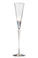 Broušená sklenice s pruhy na šampaňské, Glamour Crystal, 2 ks