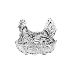 Dóza slepice, Crystal Bohemia, 21,5 cm