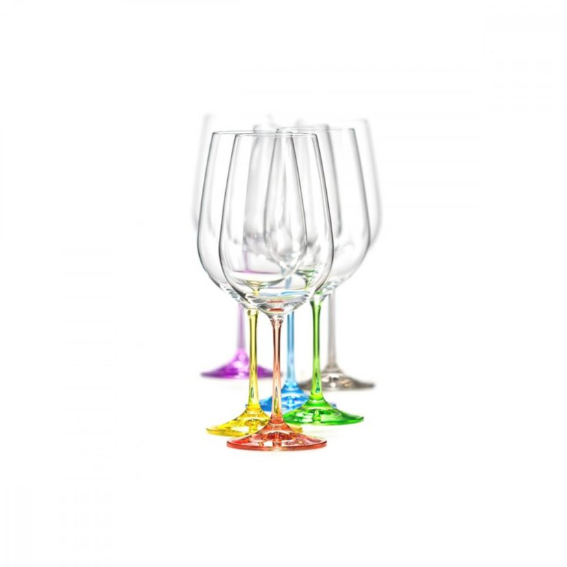 Sklenice na víno VIOLA Rainbow 350 ml | Crystalex
