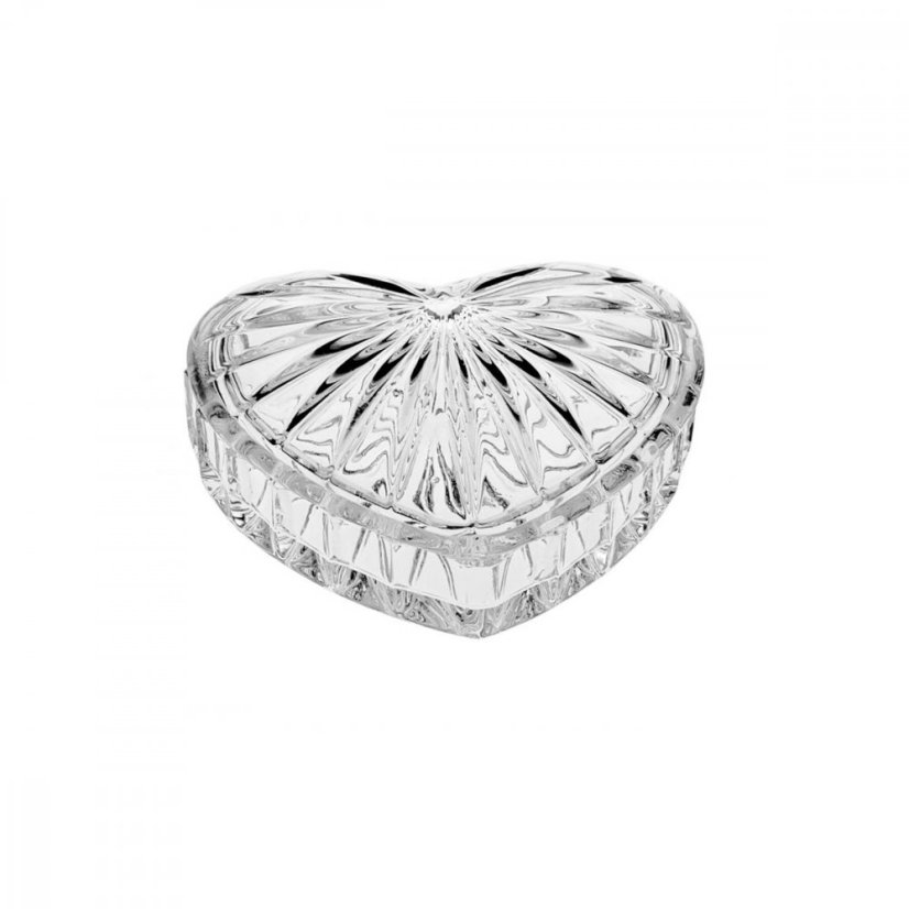 Dóza Srdce, Crystal Bohemia, 11 cm