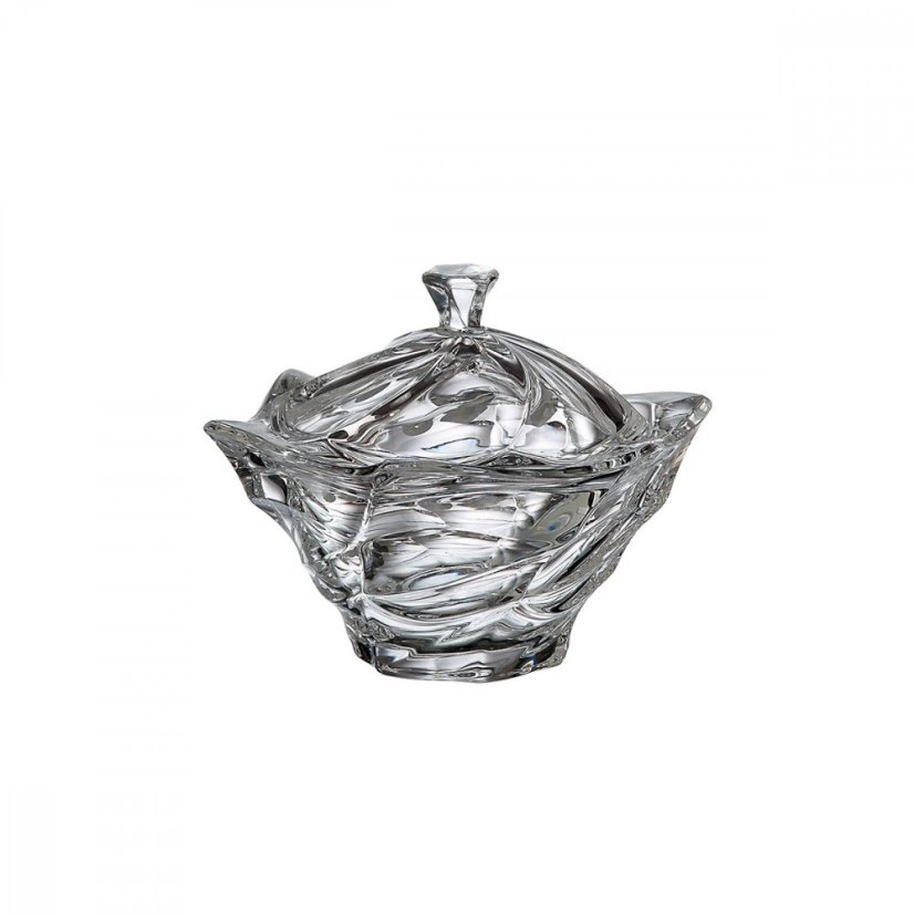 Dóza FLAMENCO 20,5 cm - štýlové sklo z Bohemia Treasury