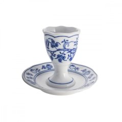 Kalíšek na vejce s podstavcem, Český porcelán Dubí, CIBULÁK, 10 cm