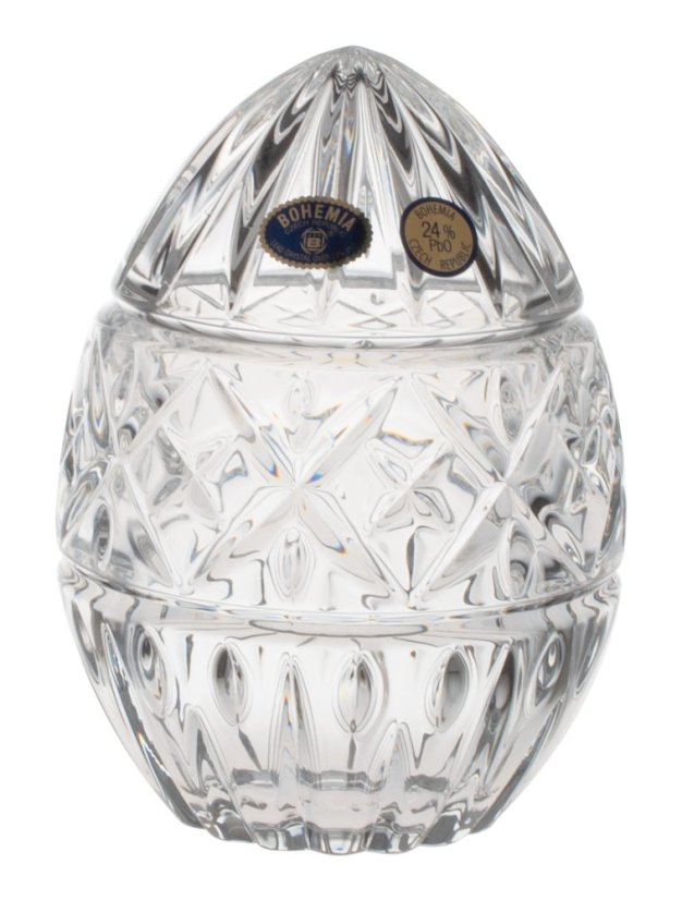 Dóza Vajcia, Crystal Bohemia, 14 cm