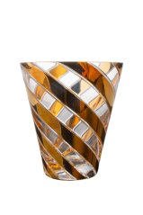Zlátené poháre na nealko 340 ml, Glamour Crystal, 2. akosť
