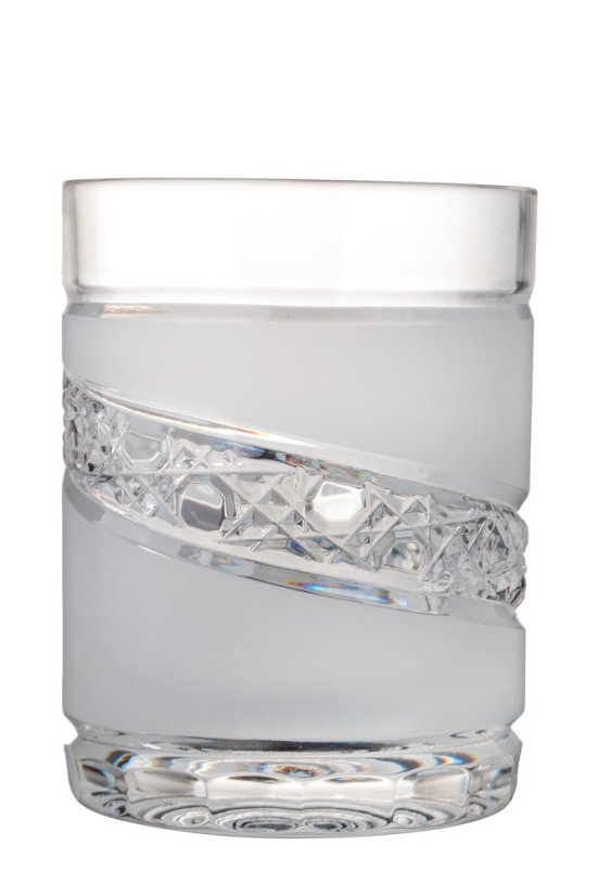 Brúsený pohár na nealko 220 ml, Glamour Crystal, 2 ks
