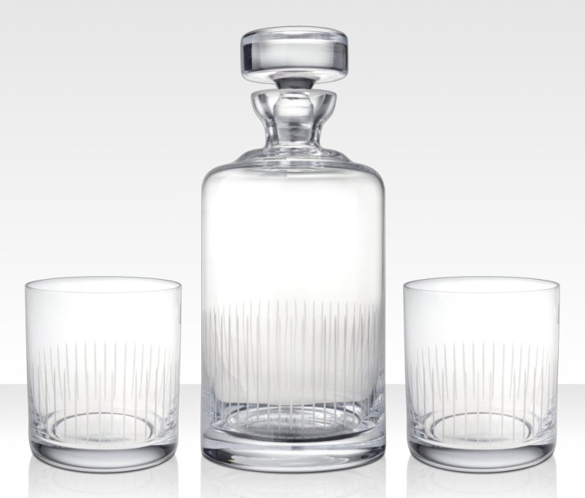 Skleněný set na whisky, Crystalex, 1+2