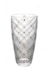 Křišťálová váza se zlatem, VLADYO, Gold Crystal, 20,5 cm