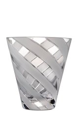 Brúsené poháre s pruhmi 340 ml, Glamour Crystal, 2 ks