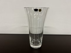 Křišťálová váza, svislé pruhy, Glamour Crystal, 23 cm