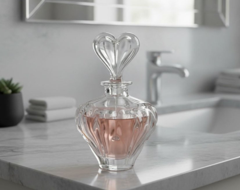 Flakon, Srdce, Crystal Bohemia, 60 ml