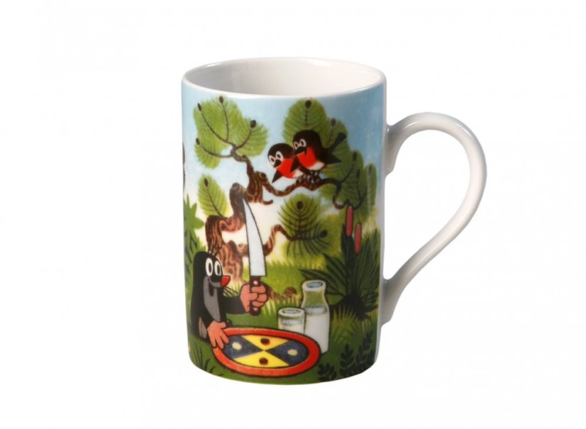 Dětský porcelánový hrnek, Krteček a koláč