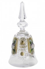 Broušený zvonek se zlatem, Royal Crystal, 12,5 cm