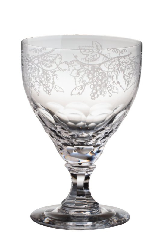 Brúsený pohár na víno 420 ml, Glamour Crystal, 6 ks