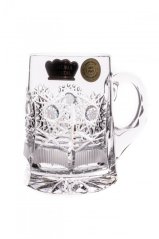 Broušená sklenice na pivo, 70 ml, Royal Crystal