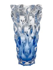 Krištáľová váza Bohemia Treasury, SAMBA - 30,5 cm, blue touch
