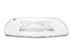 Křišťálový talíř, Clematis, Crystalite Bohemia, 33 cm