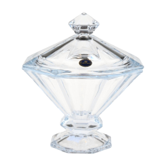 Sklenená dóza Stella - číra dóza z českého krištáľu | Royal Crystal