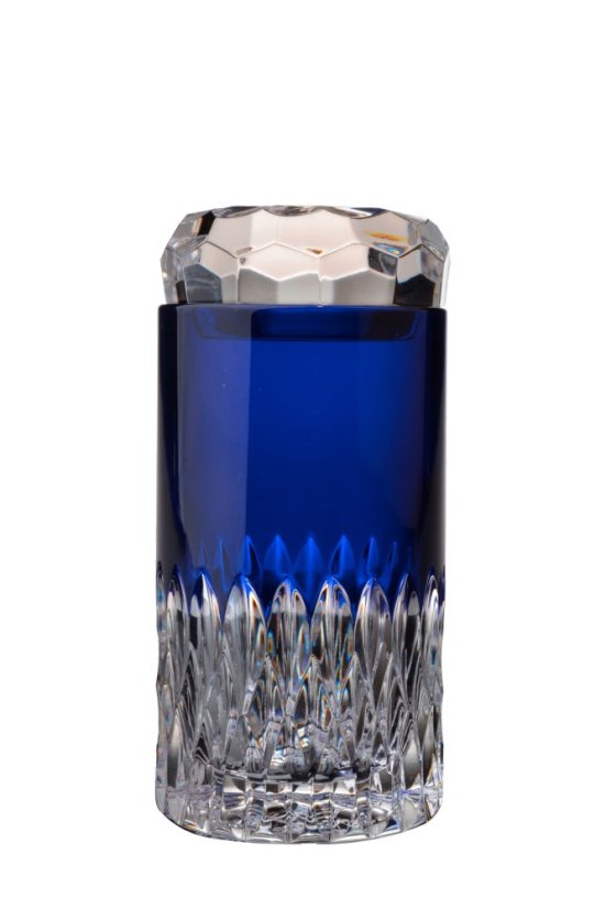 Modrá broušená dóza, Glamour Crystal