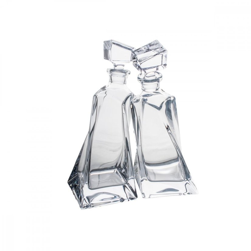 Sklenené fľaše na whisky, Crystalite Bohemia, LOVERS, 500 ml, 1+1