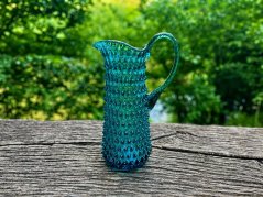 Křišťálový džbán, Květná 1794, Polka Dot, Aquamarin, 1,2 l