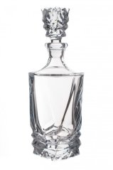 Sklenená fľaša na whisky, Gold Crystal, PORTO, 900 ml